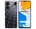 Funda Silicona Transparente para Huawei Honor X7 diseño Araña Dibujos