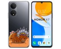 Funda Silicona Transparente para Huawei Honor X7 diseño Bufalo Dibujos