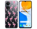 Funda Silicona Transparente para Huawei Honor X7 diseño Flamenco Dibujos