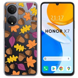 Funda Silicona Transparente para Huawei Honor X7 diseño Otoño Dibujos