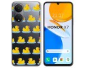 Funda Silicona Transparente para Huawei Honor X7 diseño Pato Dibujos