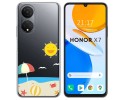 Funda Silicona Transparente para Huawei Honor X7 diseño Playa Dibujos