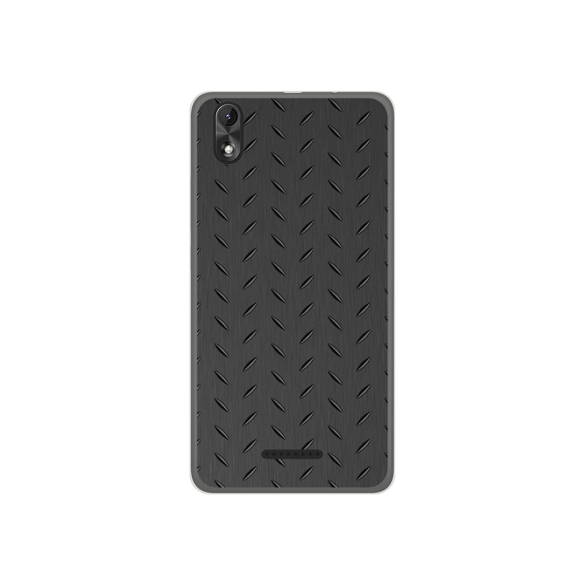 Funda Gel Tpu para Wiko Lenny4 Plus Diseño Metal Dibujos