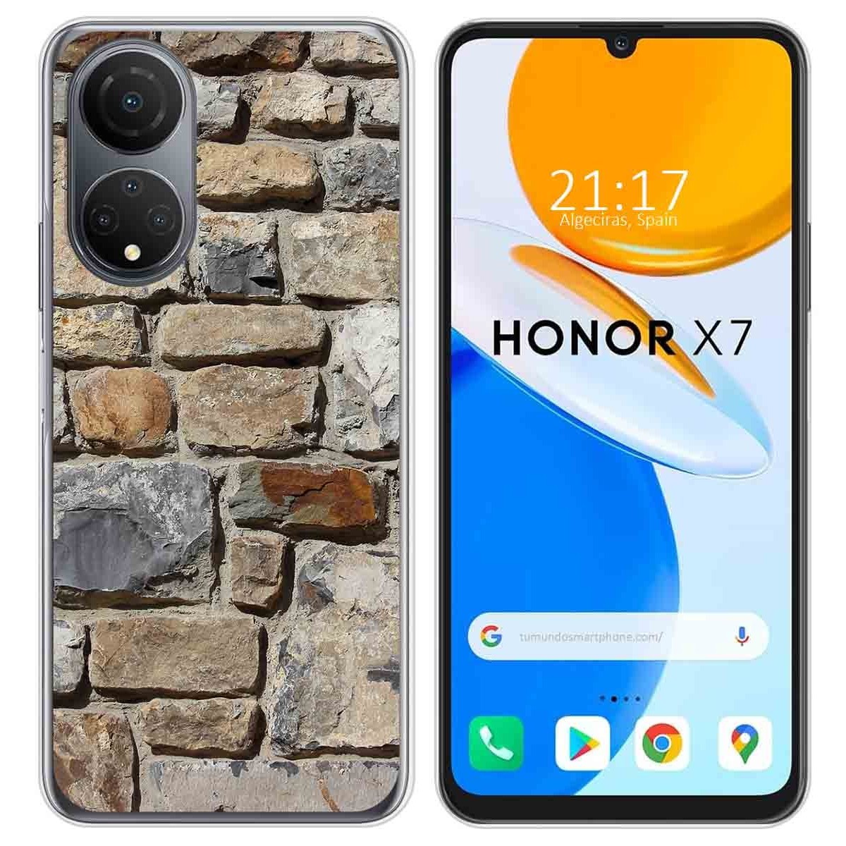 Funda Silicona para Huawei Honor X7 diseño Ladrillo 03 Dibujos