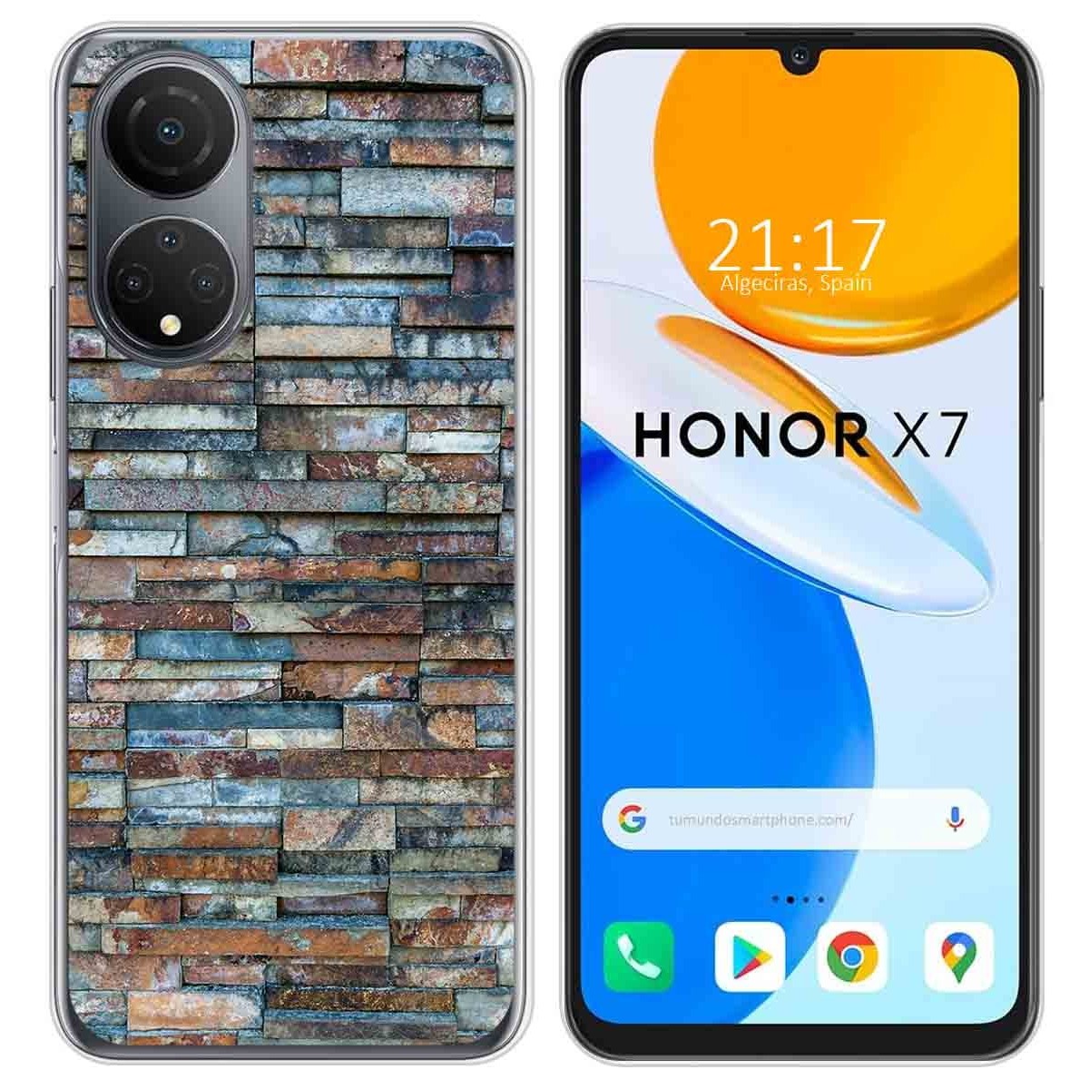 Funda Silicona para Huawei Honor X7 diseño Ladrillo 05 Dibujos