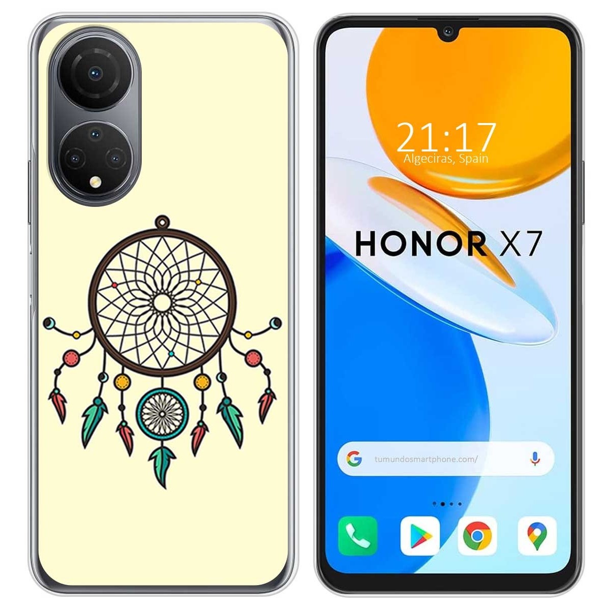 Funda Silicona para Huawei Honor X7 diseño Atrapasueños Dibujos