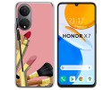 Funda Silicona para Huawei Honor X7 diseño Brochas Dibujos