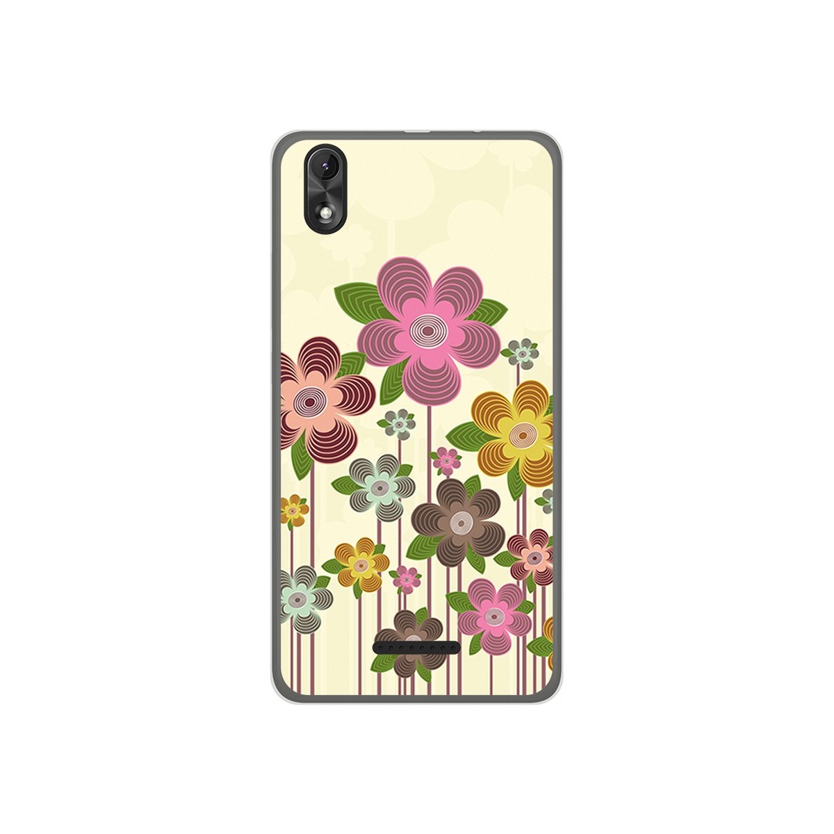Funda Gel Tpu para Wiko Lenny4 Plus Diseño Primavera En Flor  Dibujos
