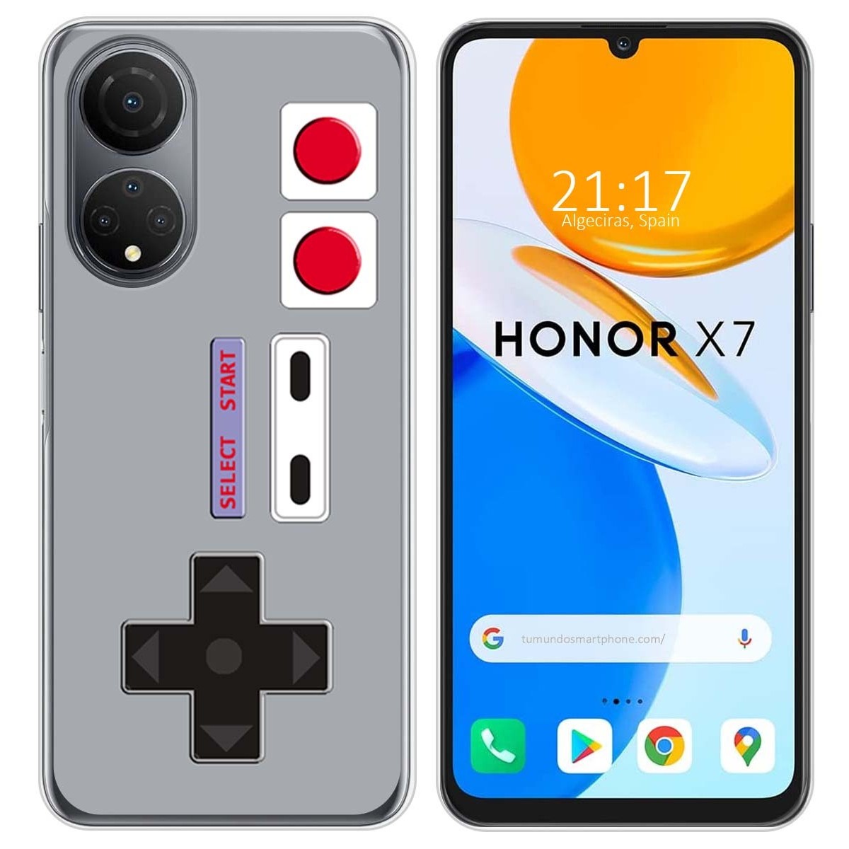 Funda Silicona para Huawei Honor X7 diseño Consola Dibujos