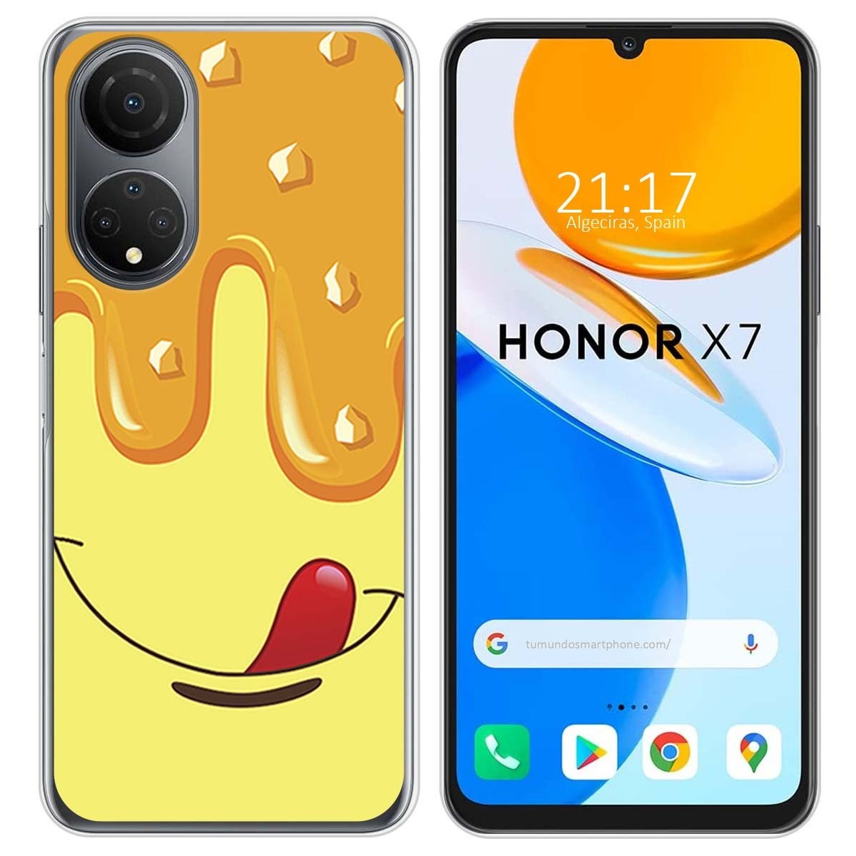 Funda Silicona para Huawei Honor X7 diseño Helado Vainilla Dibujos