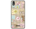 Funda Gel Tpu para Wiko Lenny4 Plus Diseño Sellos Dibujos