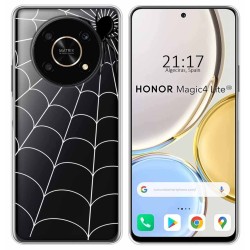 Funda Silicona Transparente para Huawei Honor Magic 4 Lite diseño Araña Dibujos