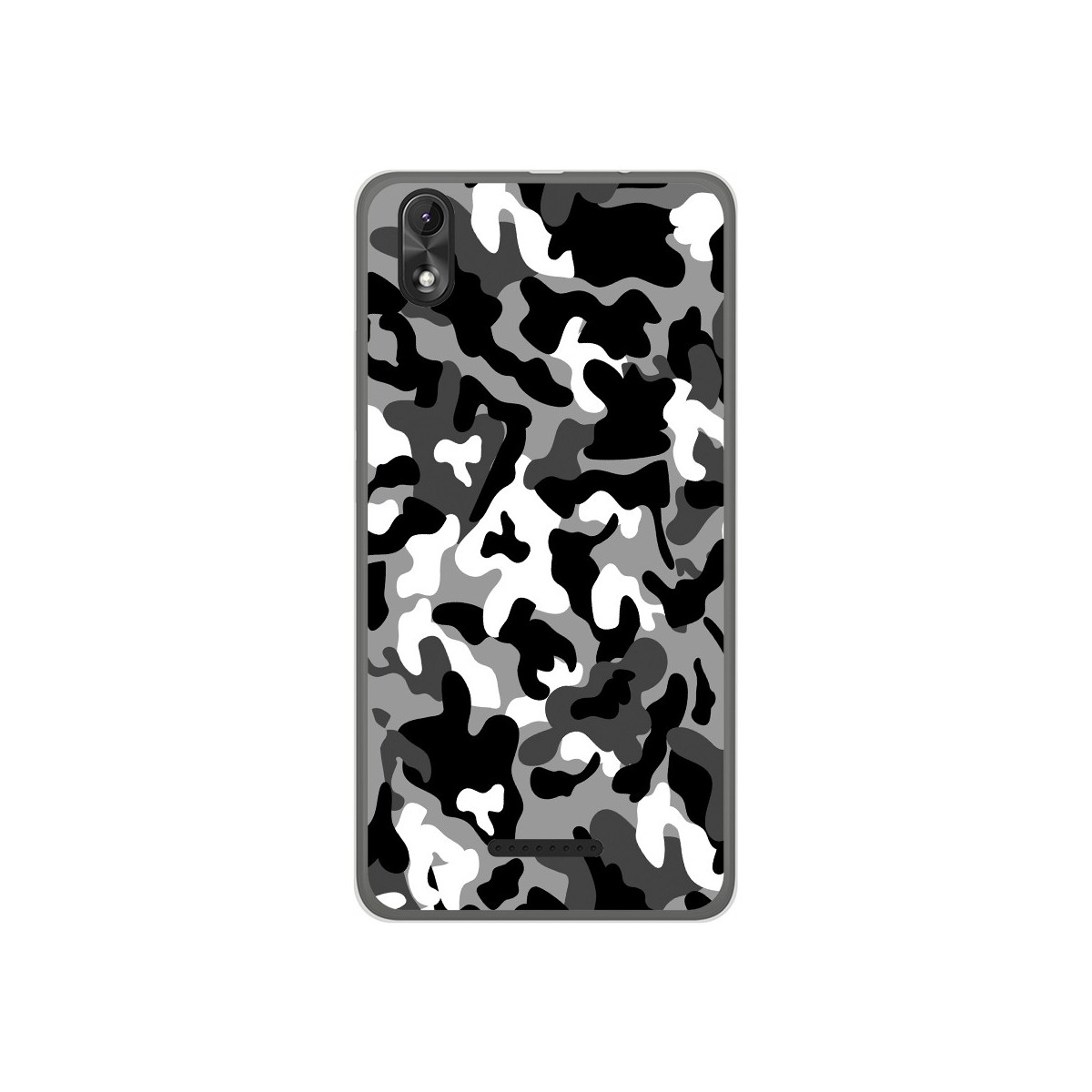 Funda Gel Tpu para Wiko Lenny4 Plus Diseño Snow Camuflaje Dibujos