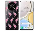 Funda Silicona Transparente para Huawei Honor Magic 4 Lite diseño Flamenco Dibujos