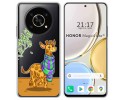 Funda Silicona Transparente para Huawei Honor Magic 4 Lite diseño Jirafa Dibujos