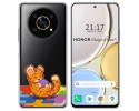 Funda Silicona Transparente para Huawei Honor Magic 4 Lite diseño Leopardo Dibujos