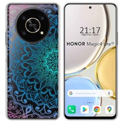 Funda Silicona Transparente para Huawei Honor Magic 4 Lite diseño Mandala Dibujos