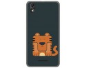 Funda Gel Tpu para Wiko Lenny4 Plus Diseño Tigre Dibujos