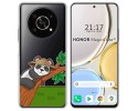 Funda Silicona Transparente para Huawei Honor Magic 4 Lite diseño Panda Dibujos