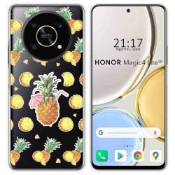 Funda Silicona Transparente para Huawei Honor Magic 4 Lite diseño Piña Dibujos
