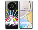 Funda Silicona Transparente para Huawei Honor Magic 4 Lite diseño Unicornio Dibujos