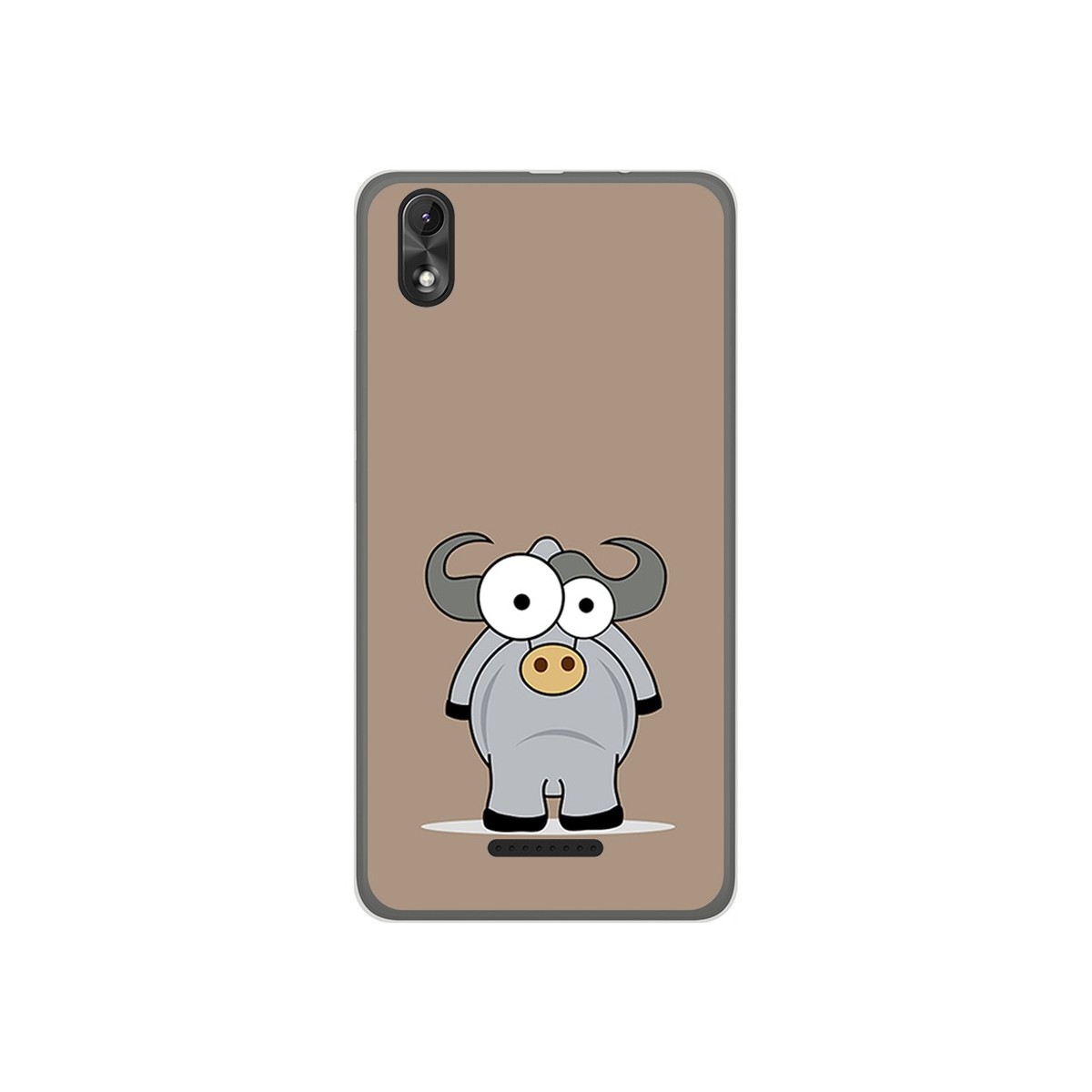 Funda Gel Tpu para Wiko Lenny4 Plus Diseño Toro Dibujos