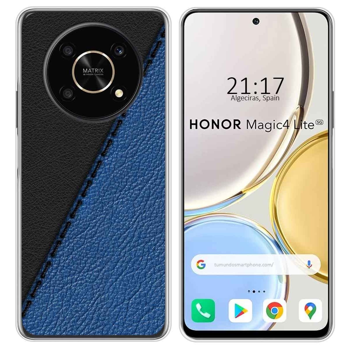 Funda Silicona para Huawei Honor Magic 4 Lite diseño Cuero 02 Dibujos