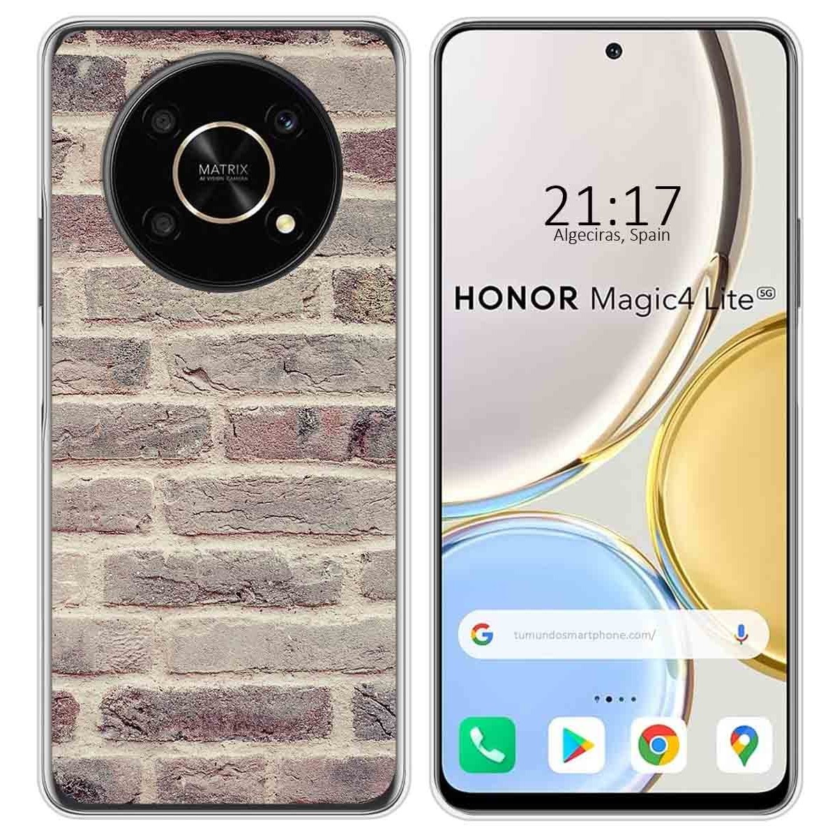 Funda Silicona para Huawei Honor Magic 4 Lite diseño Ladrillo 01 Dibujos