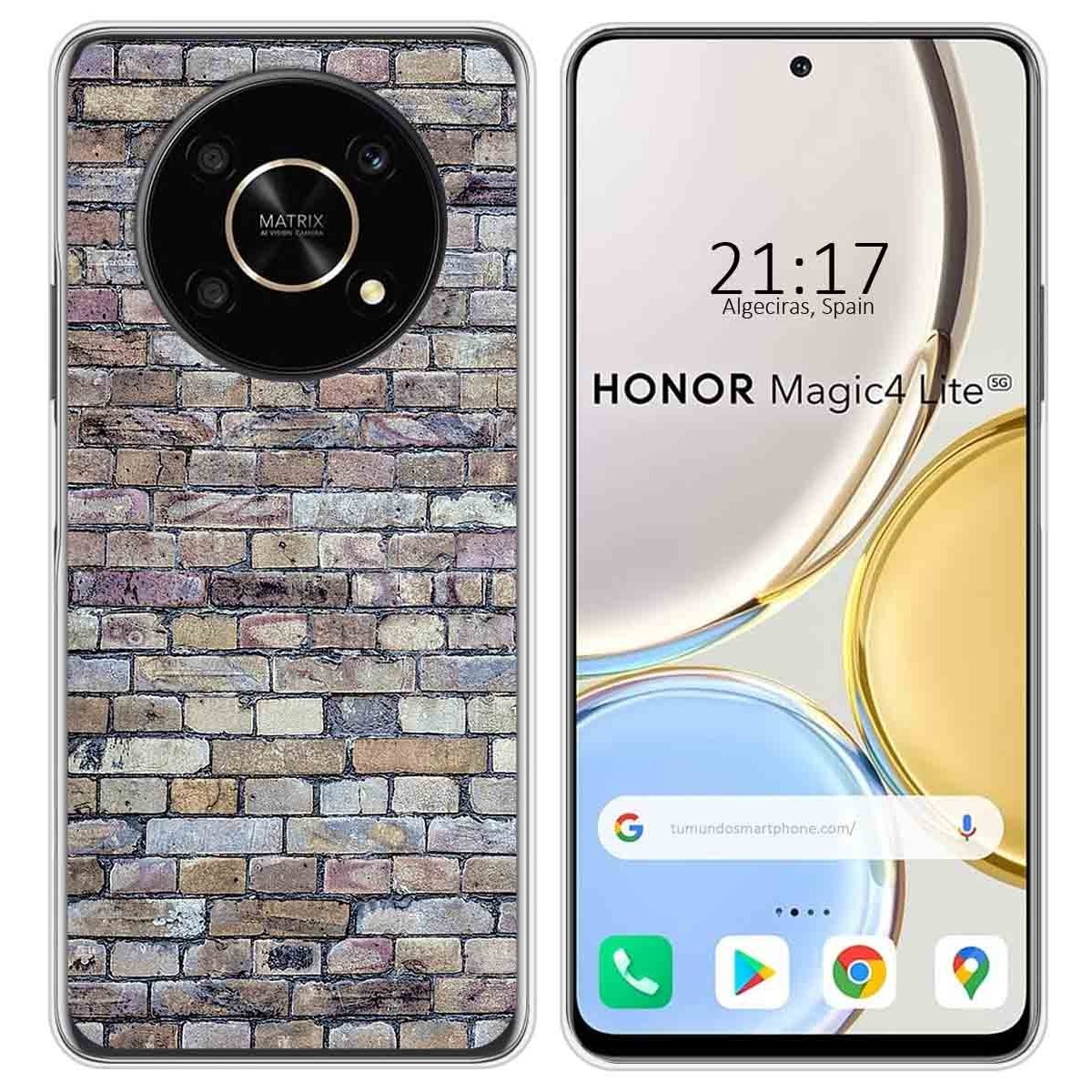 Funda Silicona para Huawei Honor Magic 4 Lite diseño Ladrillo 02 Dibujos