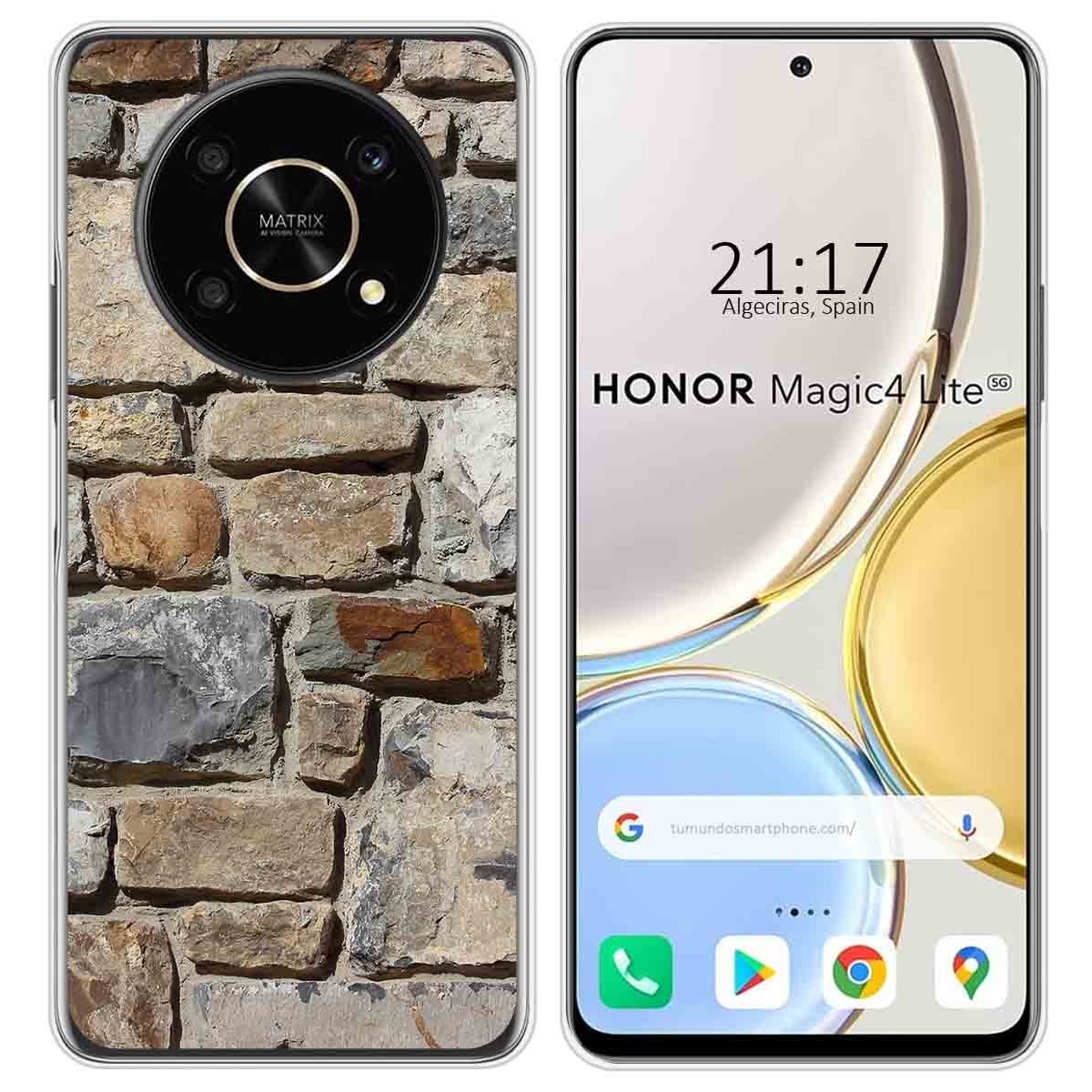 Funda Silicona para Huawei Honor Magic 4 Lite diseño Ladrillo 03 Dibujos