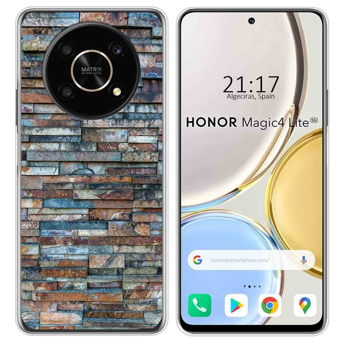 Funda Silicona para Huawei Honor Magic 4 Lite diseño Ladrillo 05 Dibujos