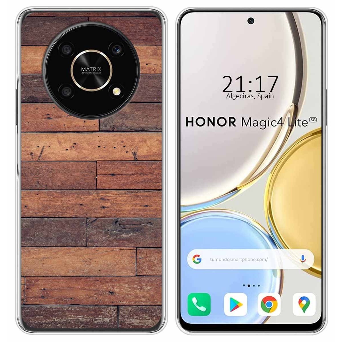 Funda Silicona para Huawei Honor Magic 4 Lite diseño Madera 03 Dibujos