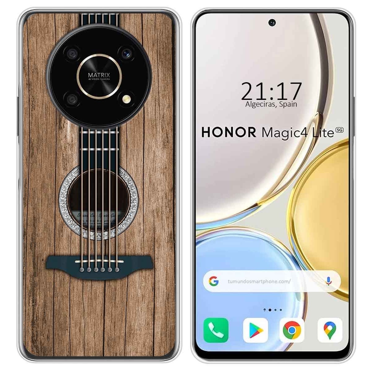 Funda Silicona para Huawei Honor Magic 4 Lite diseño Madera 11 Dibujos