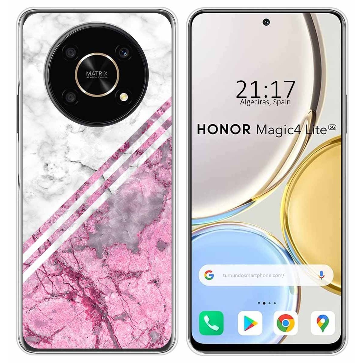 Funda Silicona para Huawei Honor Magic 4 Lite diseño Mármol 03 Dibujos