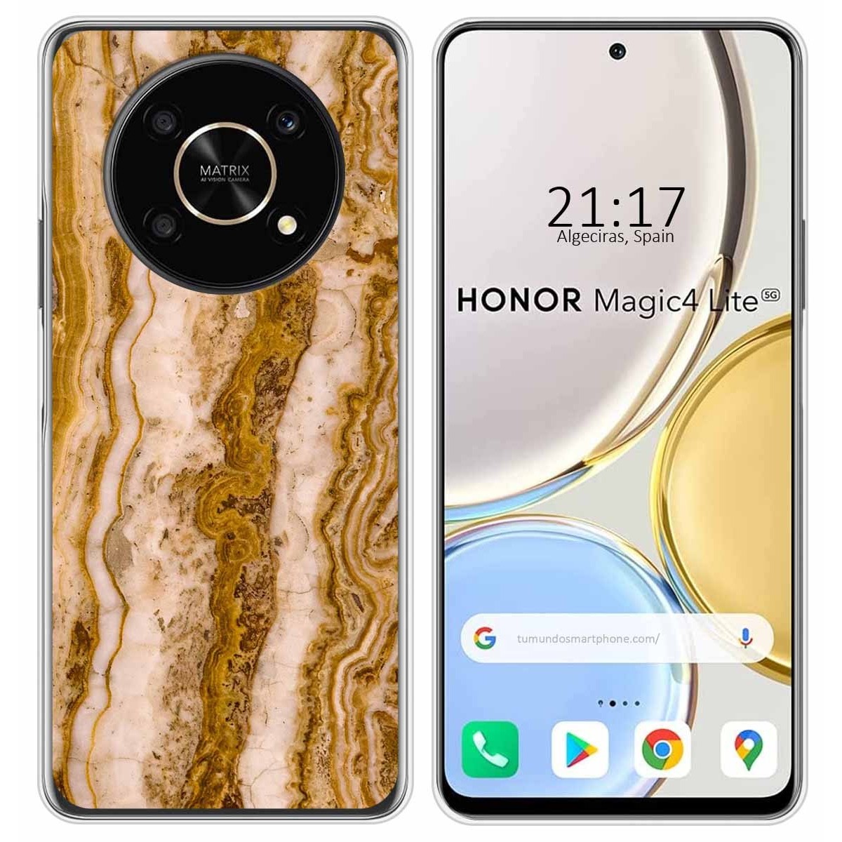 Funda Silicona para Huawei Honor Magic 4 Lite diseño Mármol 10 Dibujos