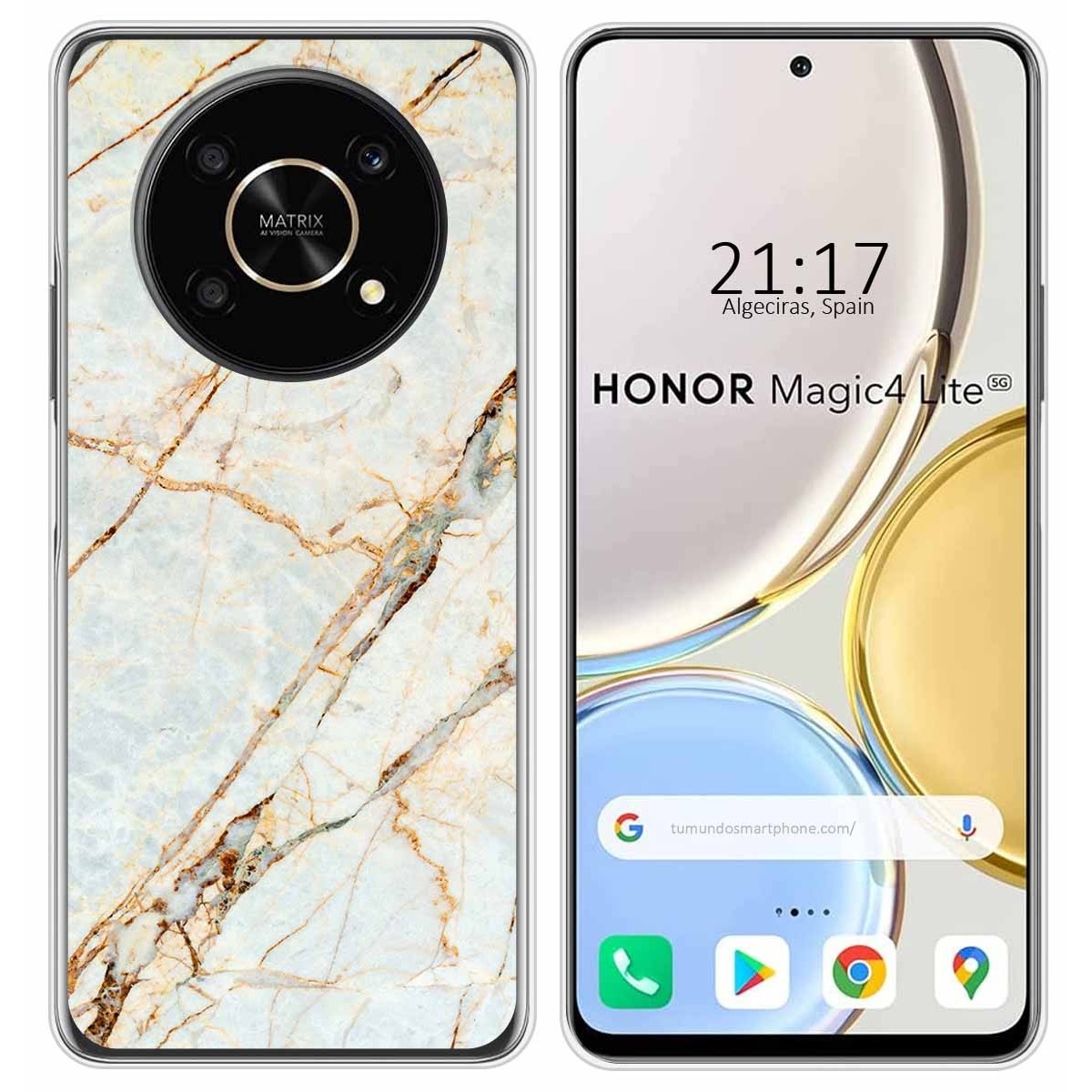 Funda Silicona para Huawei Honor Magic 4 Lite diseño Mármol 13 Dibujos