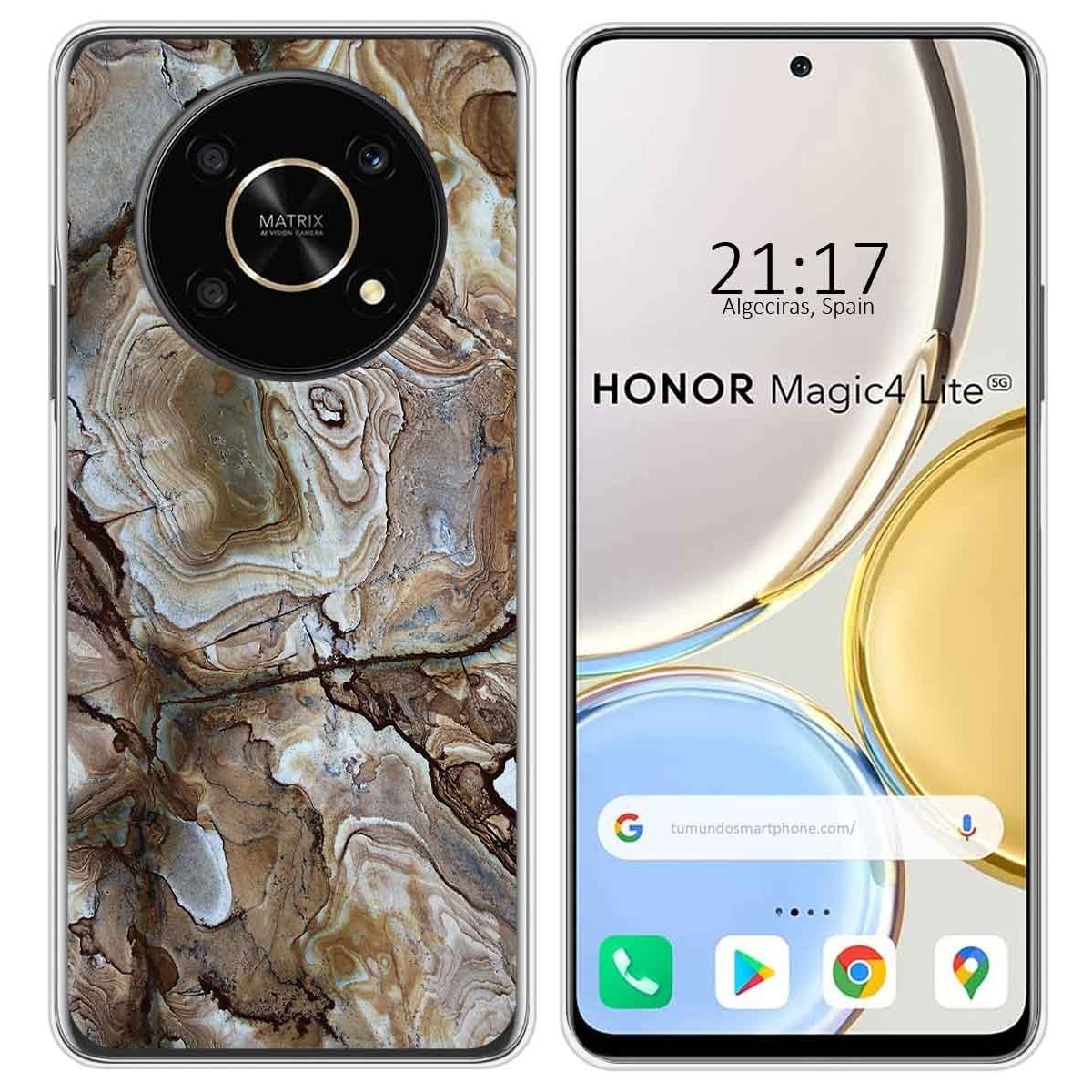 Funda Silicona para Huawei Honor Magic 4 Lite diseño Mármol 14 Dibujos