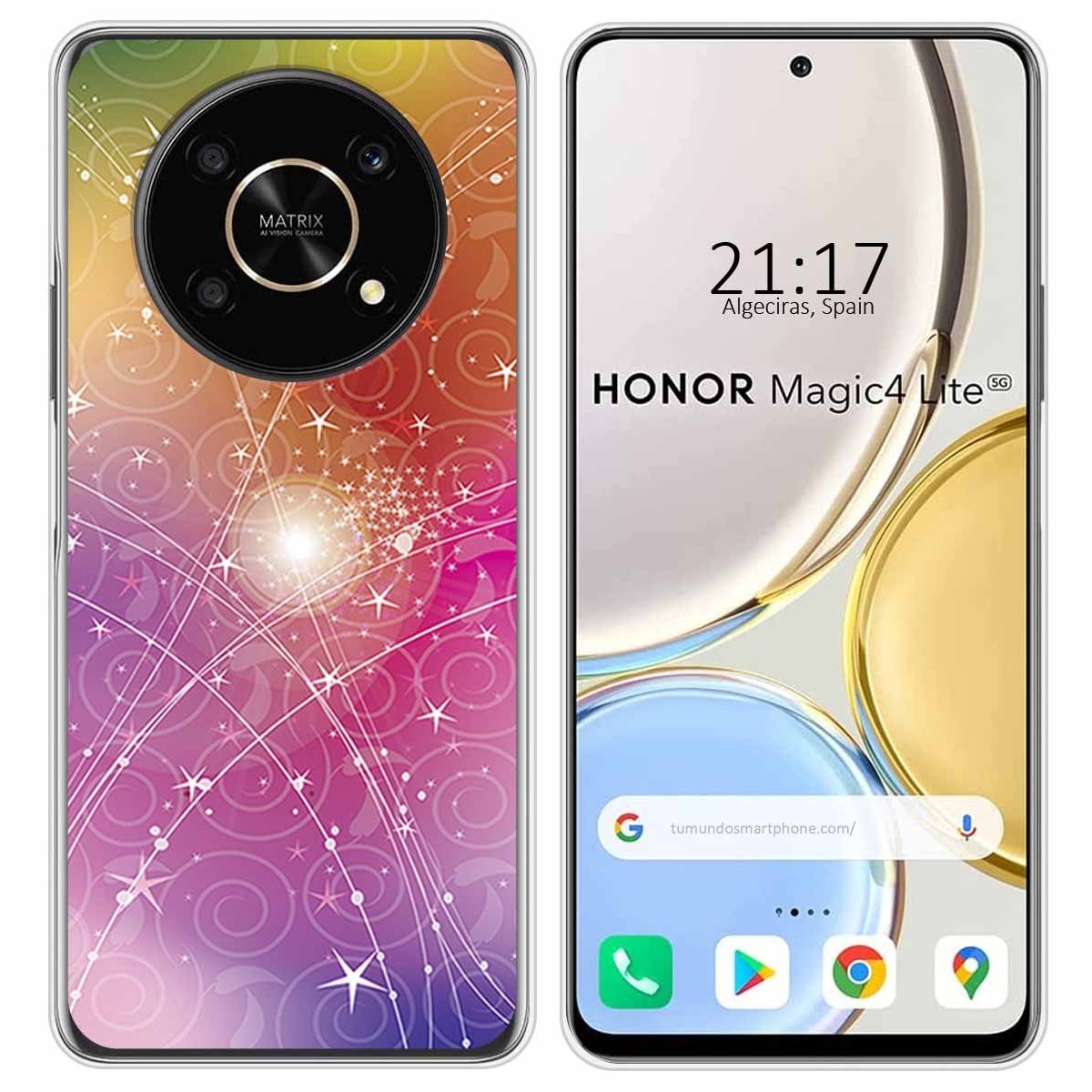 Funda Silicona para Huawei Honor Magic 4 Lite diseño Abstracto Dibujos