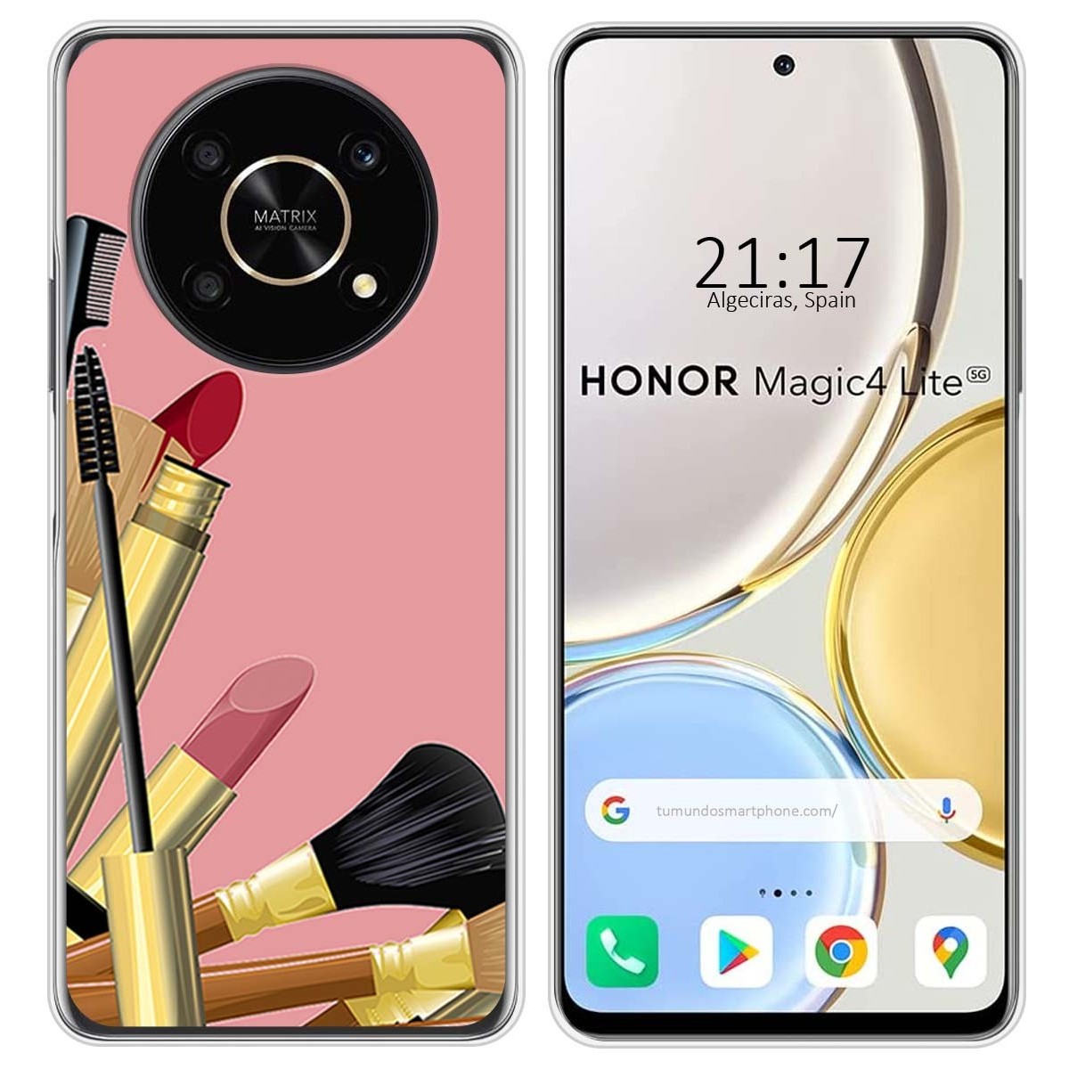 Funda Silicona para Huawei Honor Magic 4 Lite diseño Brochas Dibujos