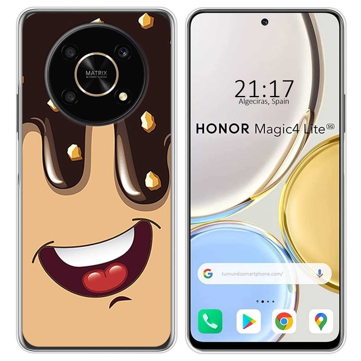 Funda Silicona para Huawei Honor Magic 4 Lite diseño Helado Chocolate Dibujos