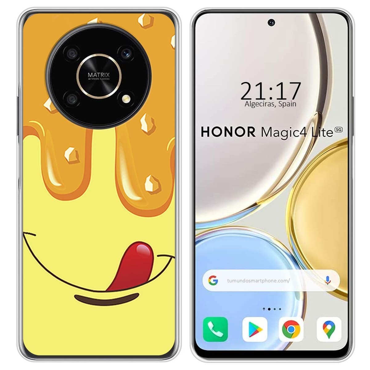 Funda Silicona para Huawei Honor Magic 4 Lite diseño Helado Vainilla Dibujos