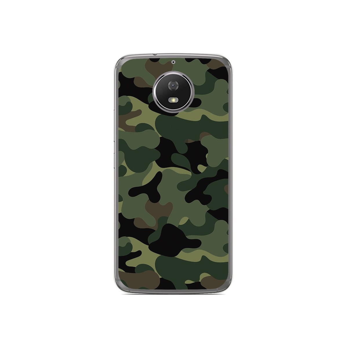 Funda Gel Tpu para Motorola Moto G5S Diseño Camuflaje Dibujos