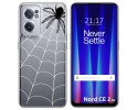 Funda Silicona Transparente para Oneplus Nord CE 2 5G diseño Araña Dibujos