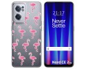 Funda Silicona Transparente para Oneplus Nord CE 2 5G diseño Flamenco Dibujos