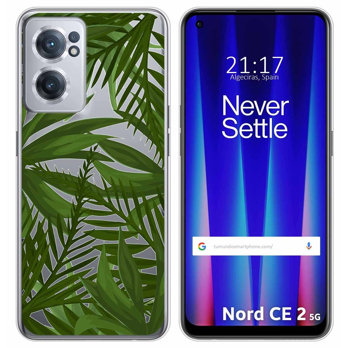 Funda Silicona Transparente para Oneplus Nord CE 2 5G diseño Jungla Dibujos