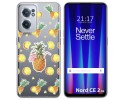 Funda Silicona Transparente para Oneplus Nord CE 2 5G diseño Piña Dibujos