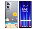 Funda Silicona Transparente para Oneplus Nord CE 2 5G diseño Playa Dibujos