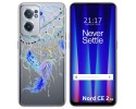 Funda Silicona Transparente para Oneplus Nord CE 2 5G diseño Plumas Dibujos
