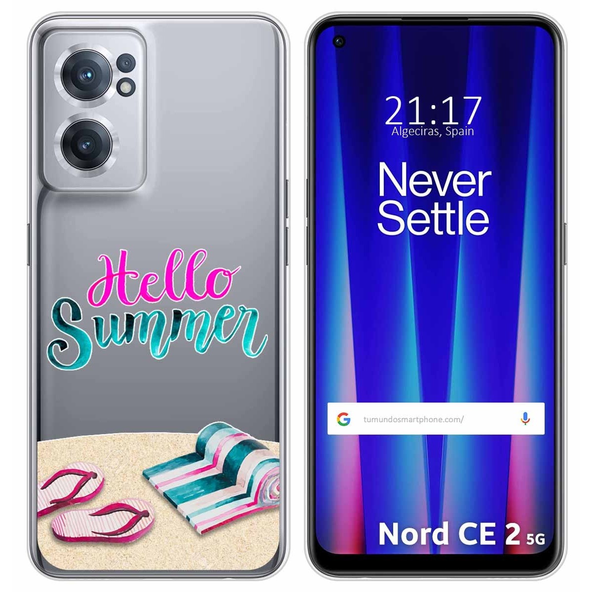 Funda Silicona Transparente para Oneplus Nord CE 2 5G diseño Summer Dibujos
