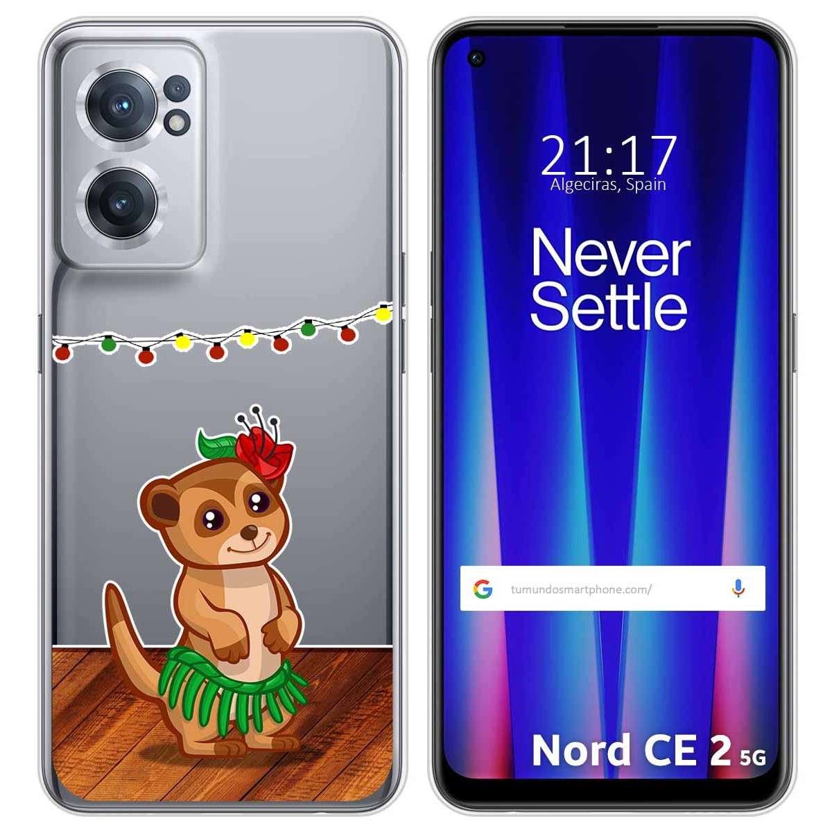 Funda Silicona Transparente para Oneplus Nord CE 2 5G diseño Suricata Dibujos